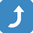 Arrow Pointing Rightwards Then Curving Upwards twitter