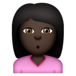 Black Person with Pouting Face