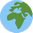 Earth Globe Europe-Africa twitter