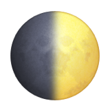 First Quarter Moon Symbol