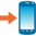 Mobile Phone with Rightwards Arrow at Left android