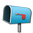 Open Mailbox with Lowered Flag lg