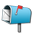Open Mailbox with Raised Flag lg