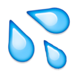 Splashing Sweat Symbol